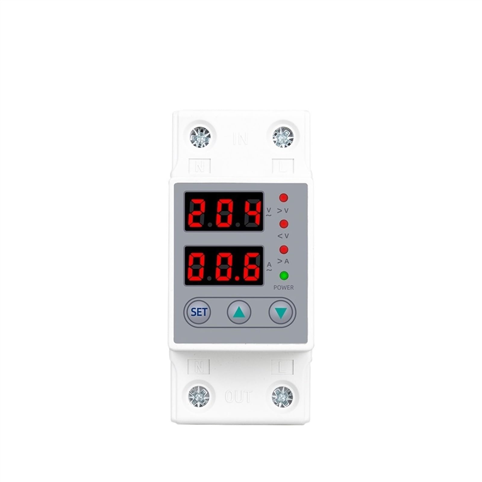 220 V 40/63 A Din Rail Amp Volt Protector regulowany nad napięciem ochrona urządzenia ochrona prądu (40 A)