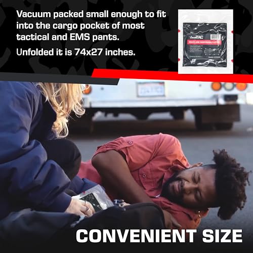 Image of MediTac Litter, Latex-Free Black Nylon Handles & Durable Non-Woven Fabric, 750 Lb Weight Capacity for Efficient Patient Transport & Casualty Evacuation