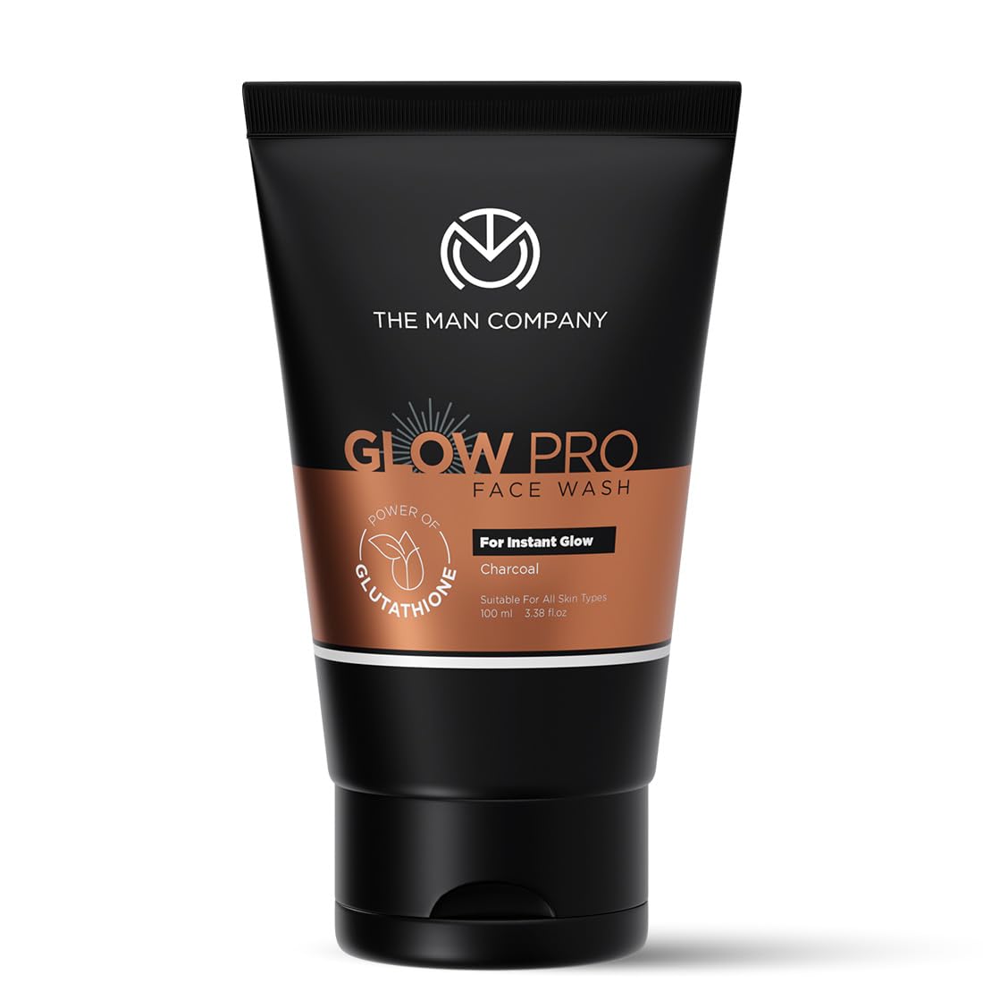 The Man Company Glow Pro Face Wash for Men – 100ml | Enriched with Glutathione, Charcoal | Instant Glow, Deep Cleansing & Evens Skin Tone | Men’s…