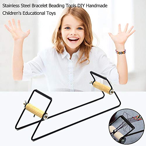 Banane Bead Loom, Belt Headband Key Chain Bracelets Weaving Making Machine Stainless Steel Beading Tool calm