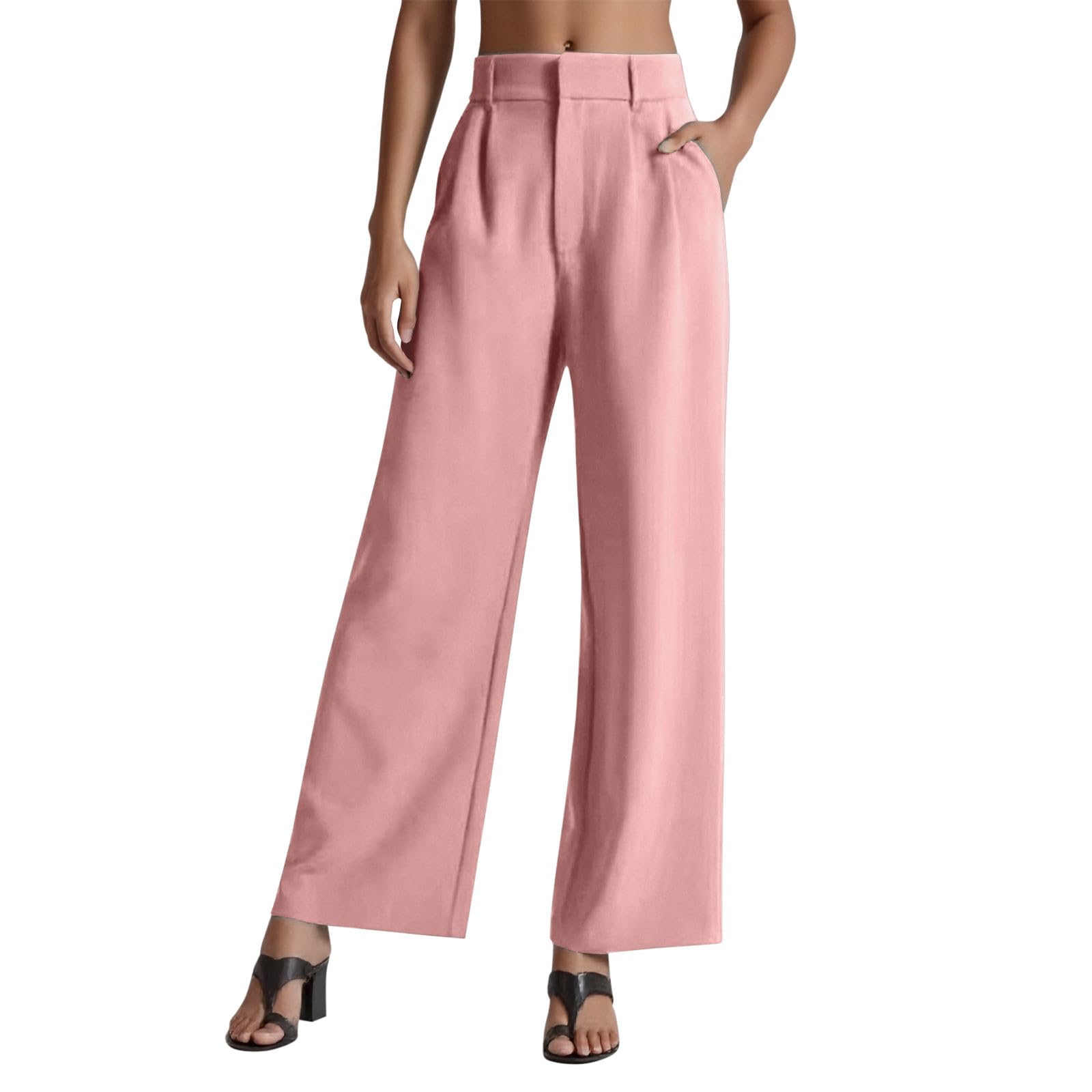 Pantalon large travail et loisirs en version rose XXL - 6