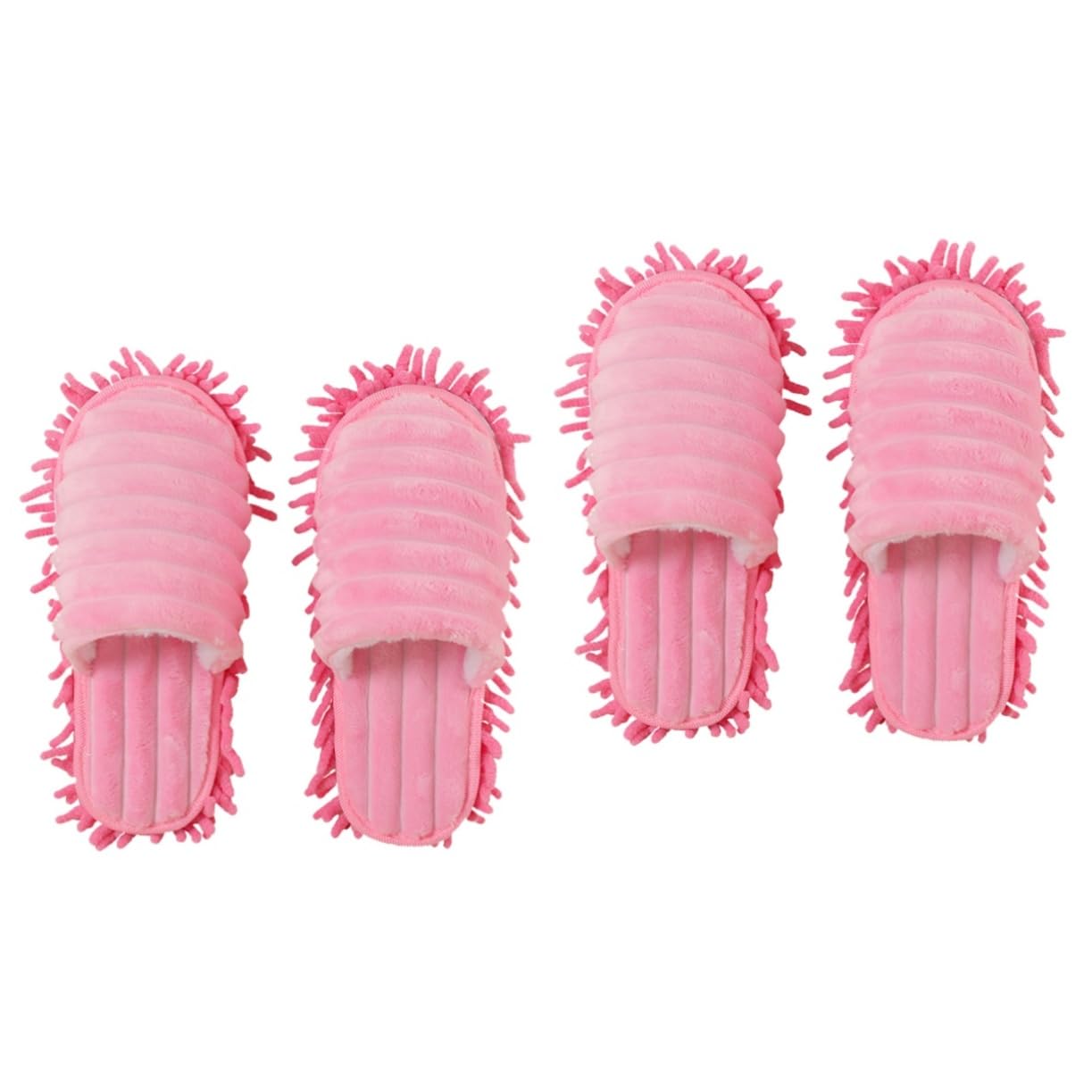 Microfibre pour nettoyage de pantoufles Healvian amovibles rose