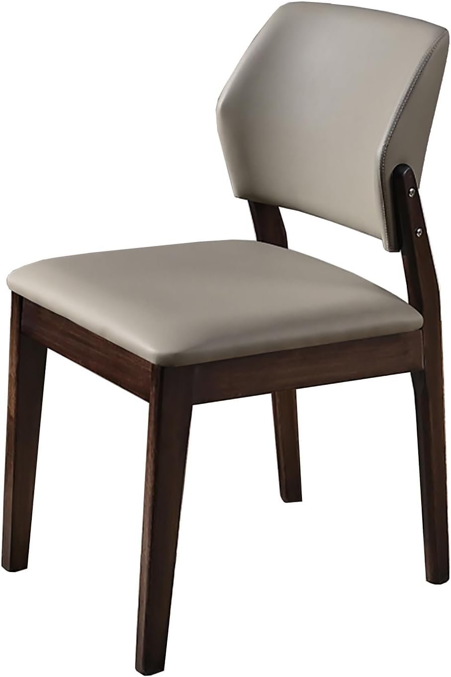 Chaises de salle à manger en bois massif et cuir haut de gamme
