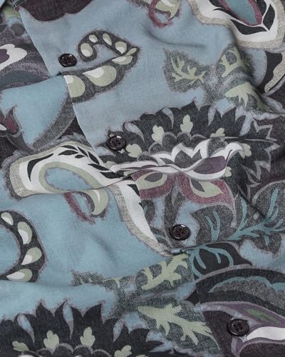 Image of MUFTI Multicolor Paisley Slim Fit Shirt