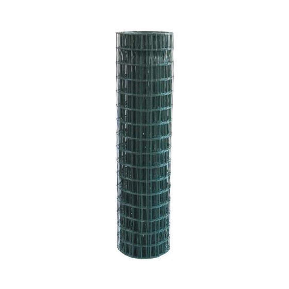 Red electrosoldada plastificada L25 x 1 m malla 75 x 50 mm vallas exterior