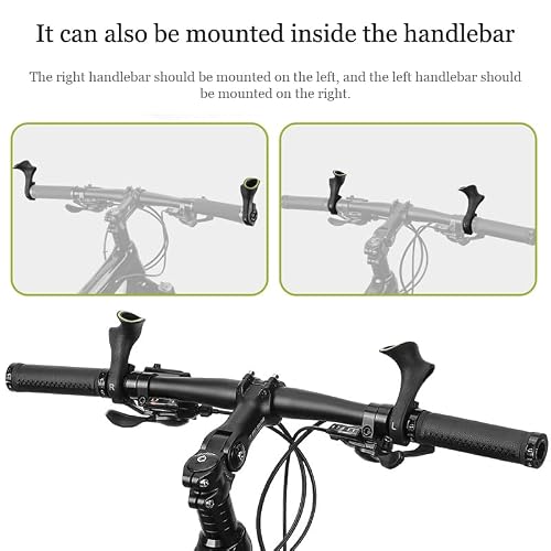 PGFDXDBNM Bike Bar Ends for Giant Trance X Advanced Pro 29 2021, Ergonomic Bike Bar Ends Handlebar Extensions Comfortable Grip Extensions for Cycling Mountain Bike Accessories,A-Short Handle