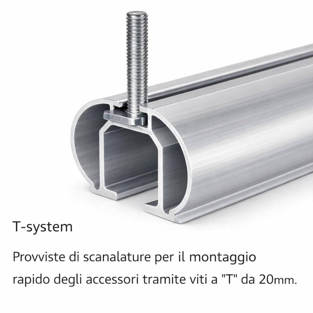 GEV Barre Loki 135 cm | Barre Portatutto Auto Universali | Supporto Tetto Regolabile con Montaggio Rapido e Struttura Resistente