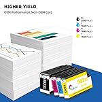 952XL Ink Cartridge Combo Pack Compatible for HP 952 XL HP952 HP952XL to Officejet Pro 8710 7740 8720 8702 8210 7720 8715 8730 8740 8216 8725 8200 Printers (Black Cyan Magenta Yellow 4-Pack) - Image 3