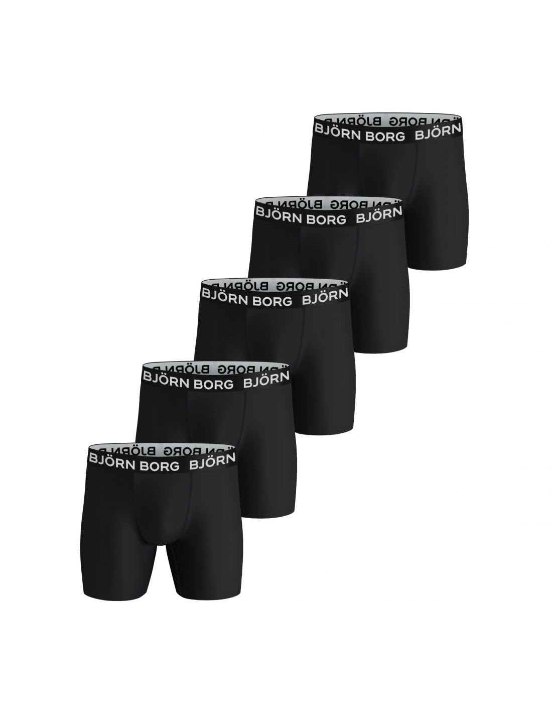 Björn Borg | Bjorn Borg PERFORMANCE BOXER 5P, Boxer Briefs for Men, Training Underwear, Multi-Packs Available, Size S