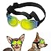 Lewondr Gafas de Sol Reflectantes Geniales para Mascotas, Anteojos Anti-Ultravioleta Niebla y Polvo con Correa Ajustable, Gafas Protectoras para Perros Pequeños para Fiesta Playa Viajar, Colorido