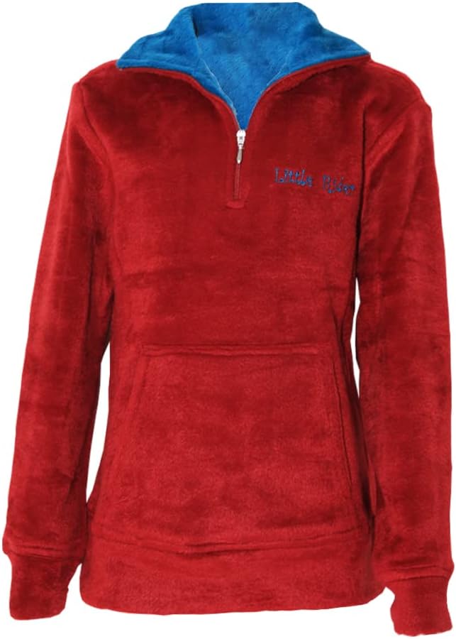 Little Rider Childrens/Girls Soft Fleece (5-6 Years) (Gray/Pink)