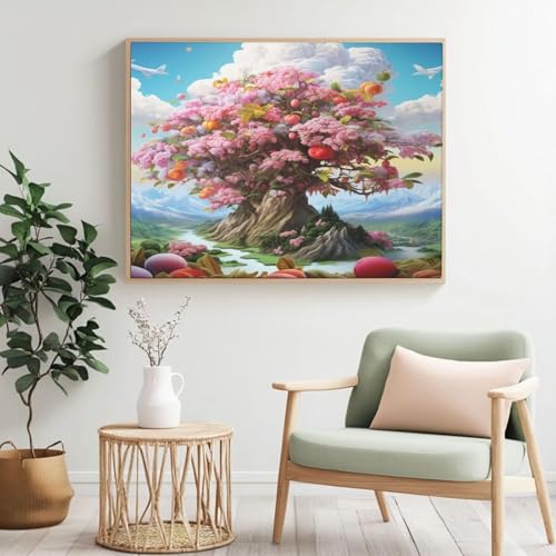 Kit peinture par numéros arbre de vie 105x80 cm grand format sans cadre