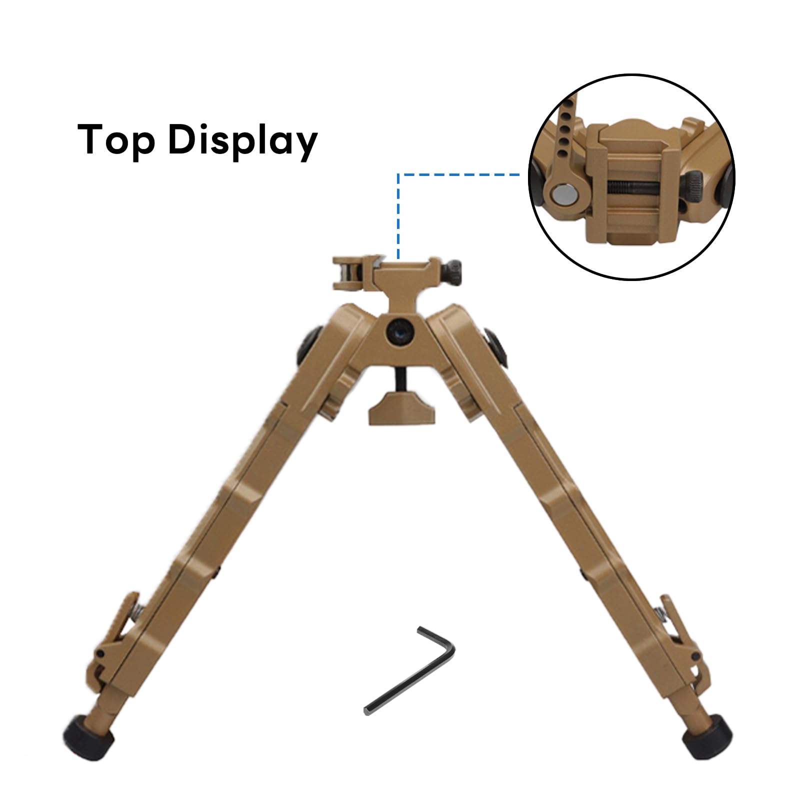 Bípode de Disparo Portátiles, Bípode Montaje Picatinny, 6,69-8,26 Pulgadas, Ajustables Bipode, Bípode de liberación Rápida Plegable, Bípode De Rifle De Aire V9, Utilizado para Cazar