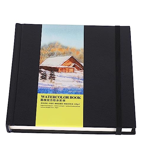 Listado de Papel para acuarela que puedes comprar esta semana. 38 Libro de Acuarela, Pintura de Papel de Papel sin ácido Dibujo Sketchbook Medios Mezclados con Cubierta de Doble Cara de Tablero Duro para Medios Secos Húmedos Mixtos