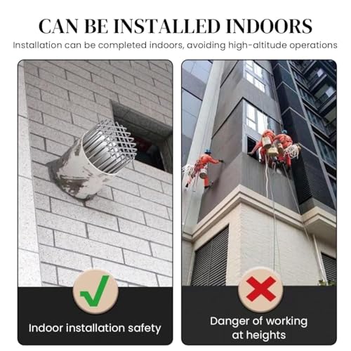 Image of Stainless Steel Drain Pipe Cover | Rust-Resistant Wire Mesh Guard for Outlets | Anti-Rat, Rodent Proof, Anti-Blocking Outlet Stopper for Drainage & Exhaust Protection 1 Pcs (Large - 110 MM)