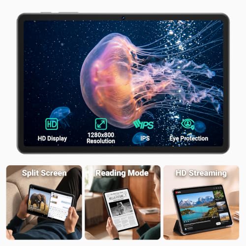 Image of Android 16 Tablet,10 Inch Tablet with Keyboard, Octa-Core CPU