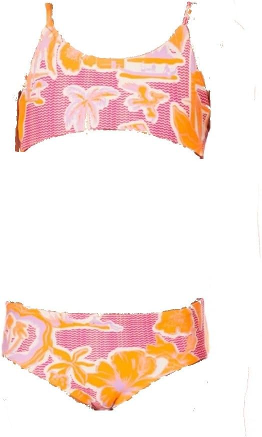 Maaji Girls' Flamingo Glow Reversible Bikini Set