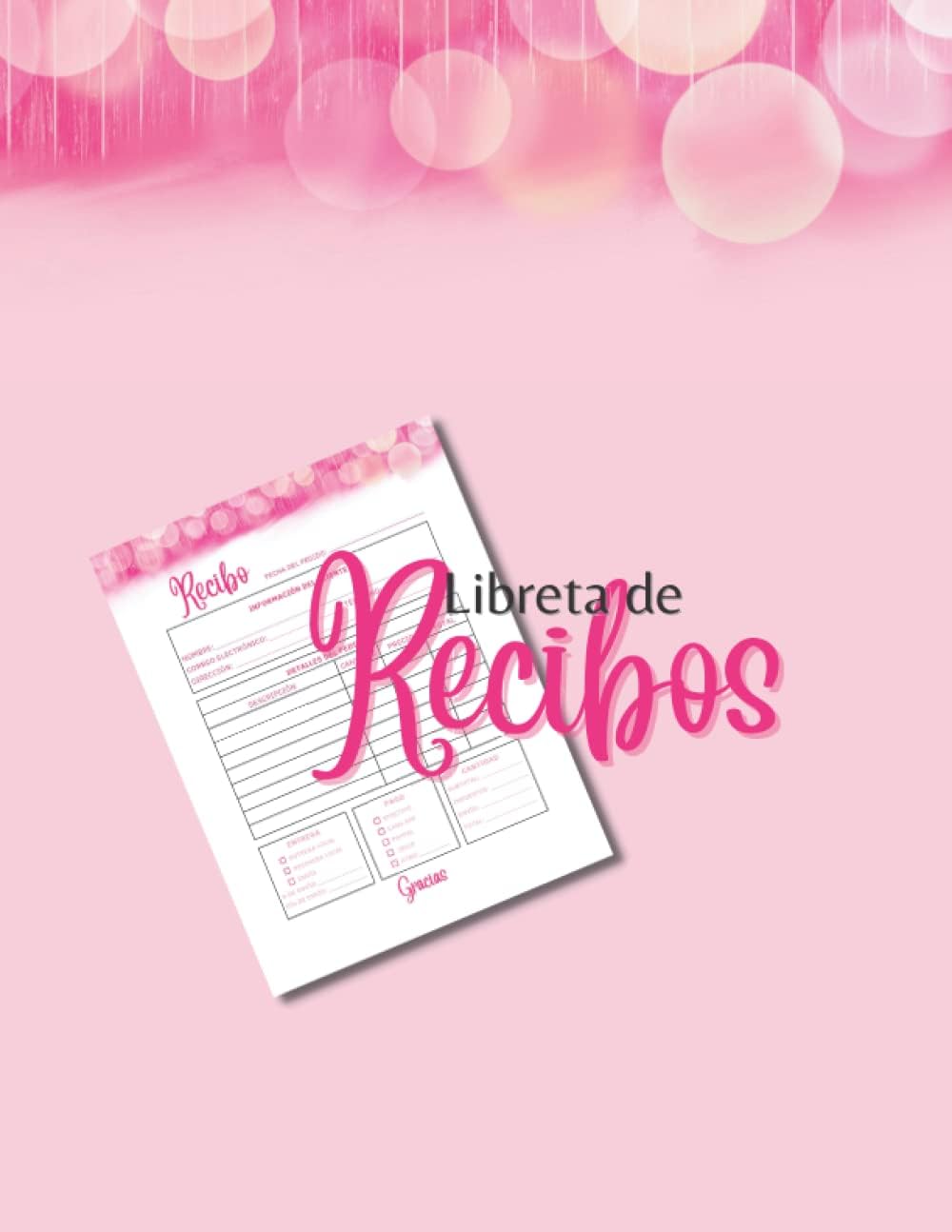 Libreta de Recibos, Recibos, Libreta de Recibos Rustico, Libreta de Recibos Rosa