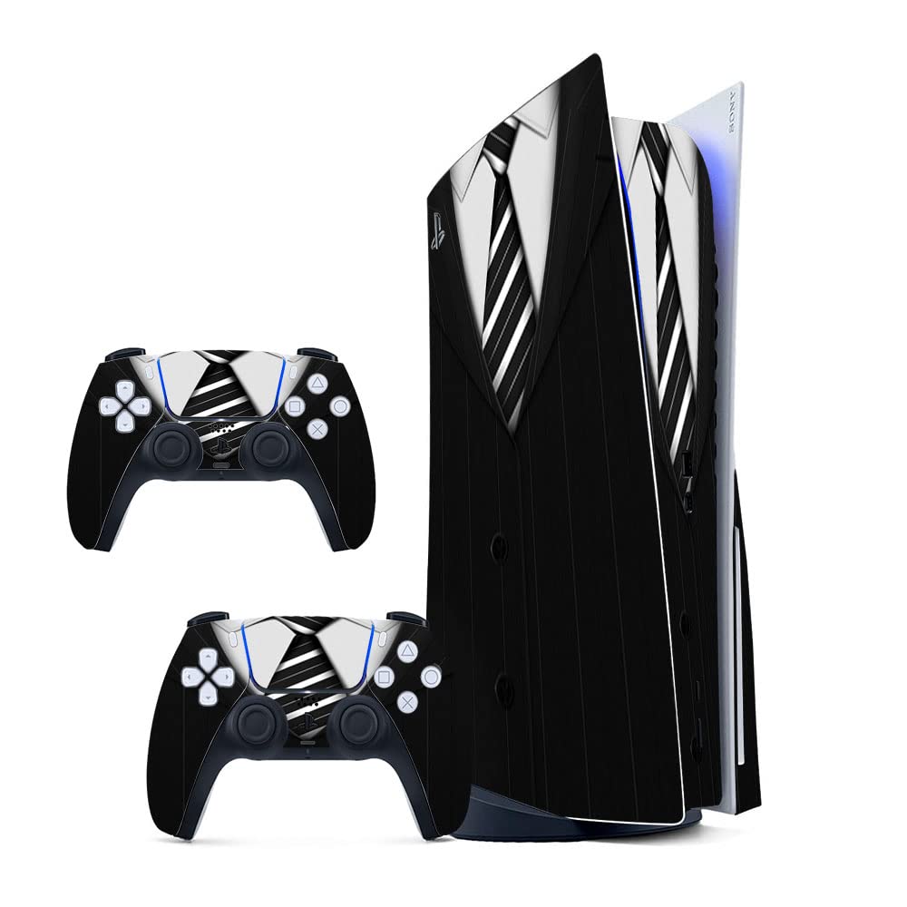 GADGETS WRAP Printed Vinyl Skin Sticker Decal for Sony PS5 PlayStation 5 Disc Edition Console & 2 Controller (Skin Only, Console & Controller not Included.) - Man Suit Shirt Multicolor (B0BW3XLBYR) Amazon Price History, Amazon Price Tracker
