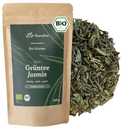 BIO Jasmintee – grüner Tee lose mit blumig sanftem Geschmack