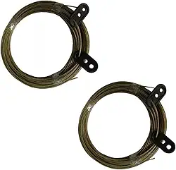 Kit 2 Cordas para Varal em Aço Revestido com PVC, 10 Metros cada, Com Fixador, Resistente, Não Enferruja