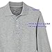 Educated Uniforms Boys 2T-20 Long Sleeve Pique Polo Uniform Shirt (Grey, 10/12)