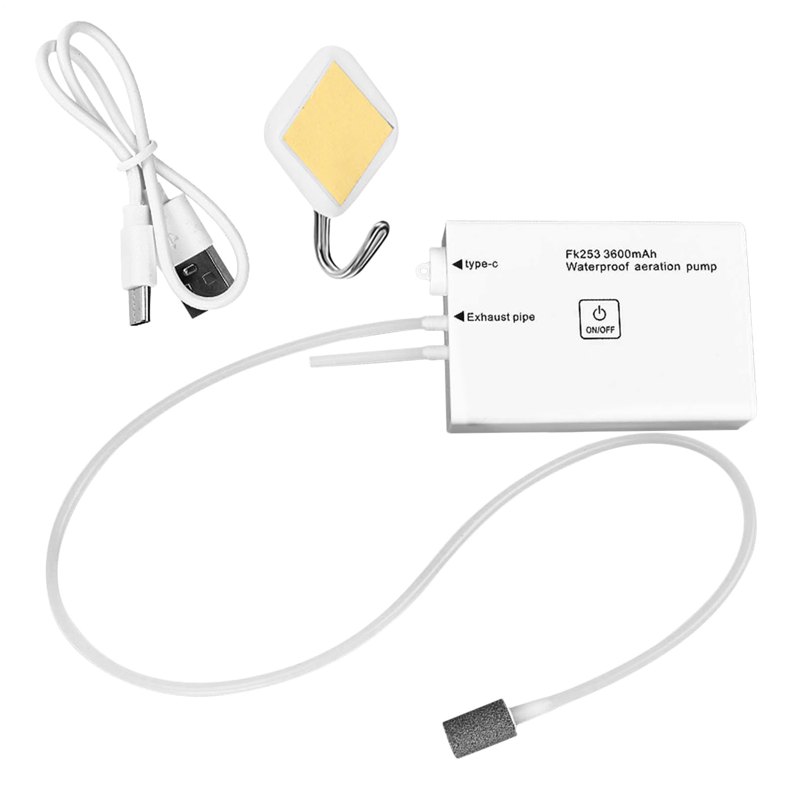 Pompe à air aquarium silencieuse et réglable avec alimentation USB - 8