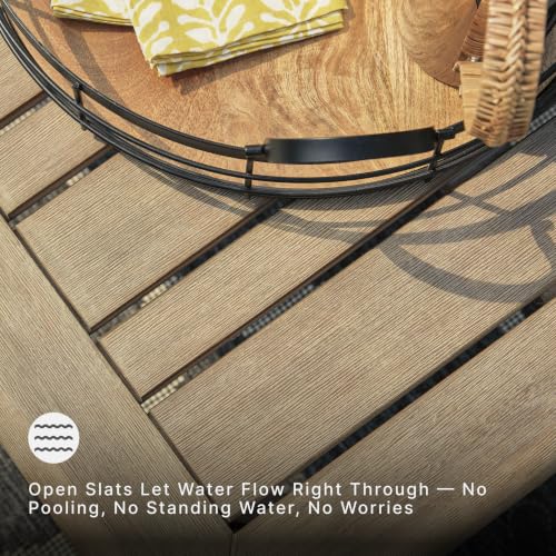 Signature Design by Ashley Wood Outdoor Coffee Table, Grayish Brown - image 3