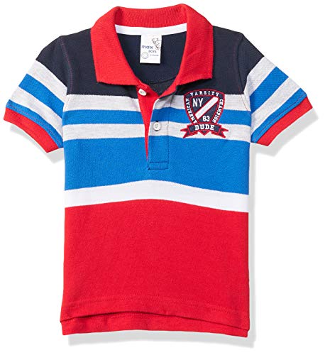 Image of Max Boys Colourblocked Polo T-Shirt