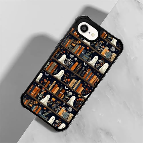TAMEFOX Case for iPhone 16e,Four Corners with Bumper Shockproof Anti-Slip Anti Drop Protective Case-Halloween Grimoire Ghost - image 4