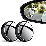 YSANHW 2Pcs Car Blind Spot Mirror for Maserati GranCabrio GC Sport GC-S/MC GC-MC/MC Stradale GC-MCS, 360°HD Adjustable Blind Side Mirrors, Wide Angle Rear View Auxiliary Mirror A Black