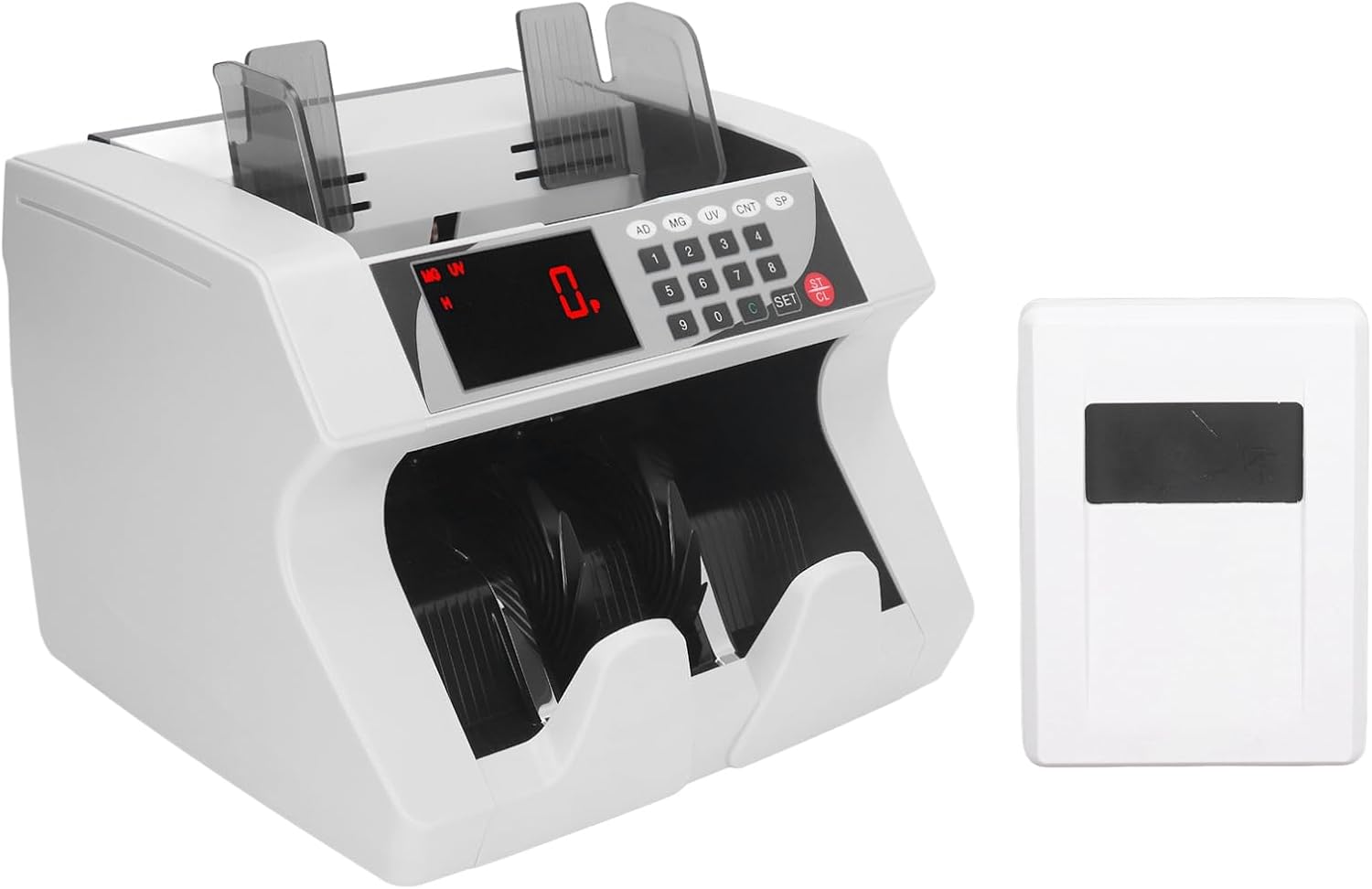 Money Counter Machine, Bill Counter Machine with MG, UV, IR, and MT Counterfeit Detection, Multiple Counting Modes Cash Counter Bill Counting Machine with LCD Display for - Image 3