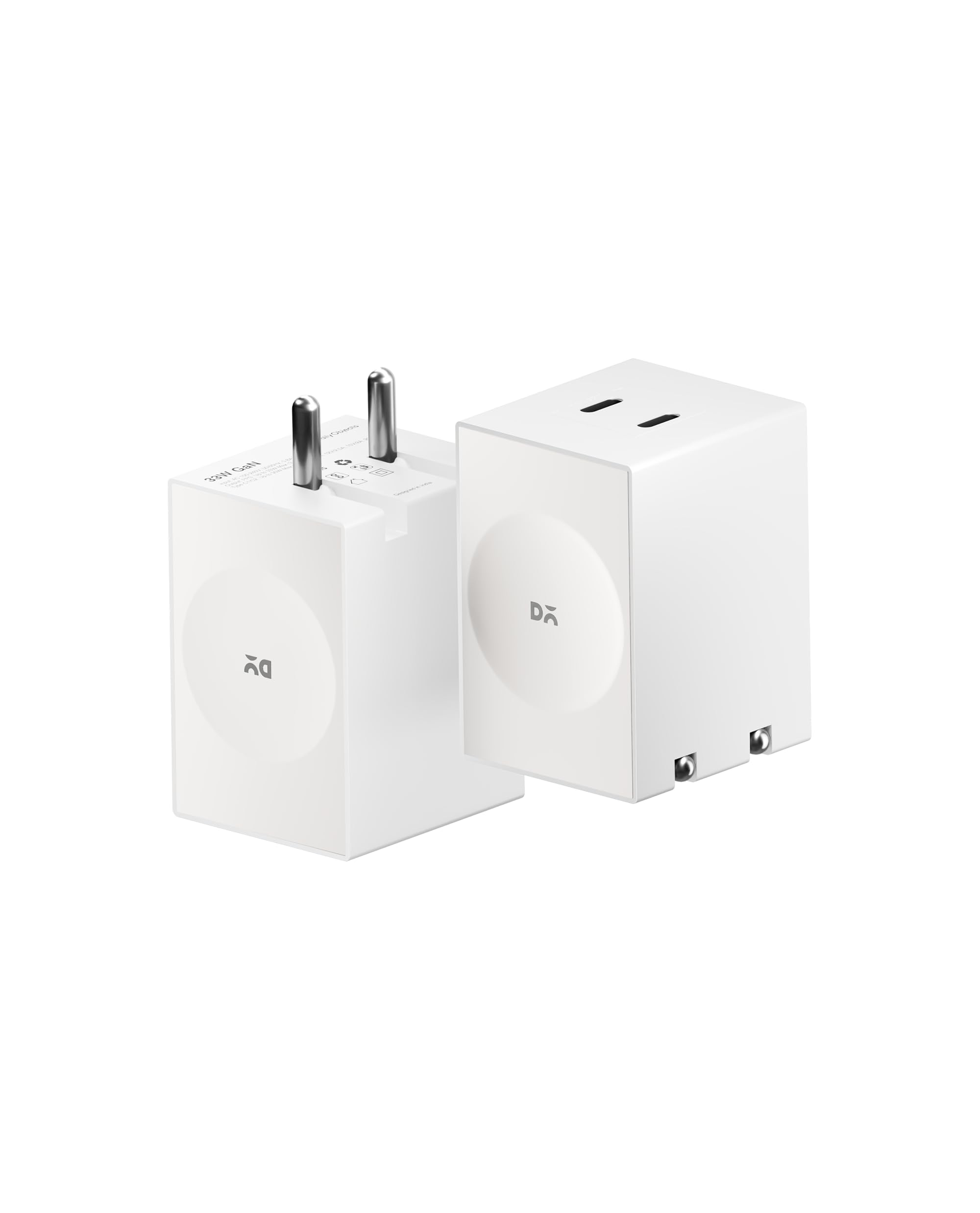 DailyObjects POP 33W Wall Charger Adapter with Foldable Pins|USB-C Dual Port Power Output|Fast Charging|GaN5 Tech|Support iphone 12 13 14 15 16 pro Max, Android,ipad,samsung,oneplus|Lightweight- Black — Amazon image 19