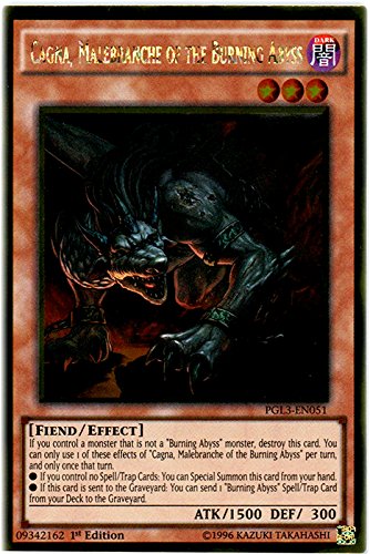 Yu-Gi-Oh! - Cagna, Malebranche of the Burning Abyss (PGL3-EN051) - Premium Gold: Infinite Gold - 1st Edition - Gold Rare
