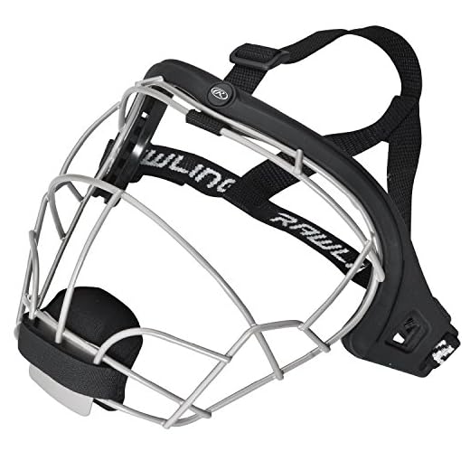Rawlings Sporting Goods RSBFM-B Fielders Face Mask, Black, Age 12 & Up