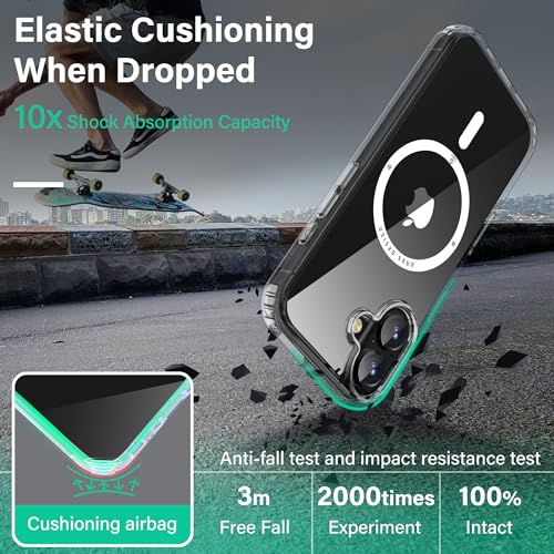 Image of ONES Magnetic for iPhone 17 Slim Case, [Compatible with Magsafe] [Military-Grade Drop Protection][Anti-Yellowing], Shockproof Protective Cover for iPhone 17, Scratch-Resistant, Transparent