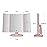 Infitrans Trifold Makeup Mirror Vanity Mirror with Lights,1X 2X 3X Magnification,Touch Screen,180 Adjustable Rotation,Portable Travel Bathroom Cosmetic Mirror