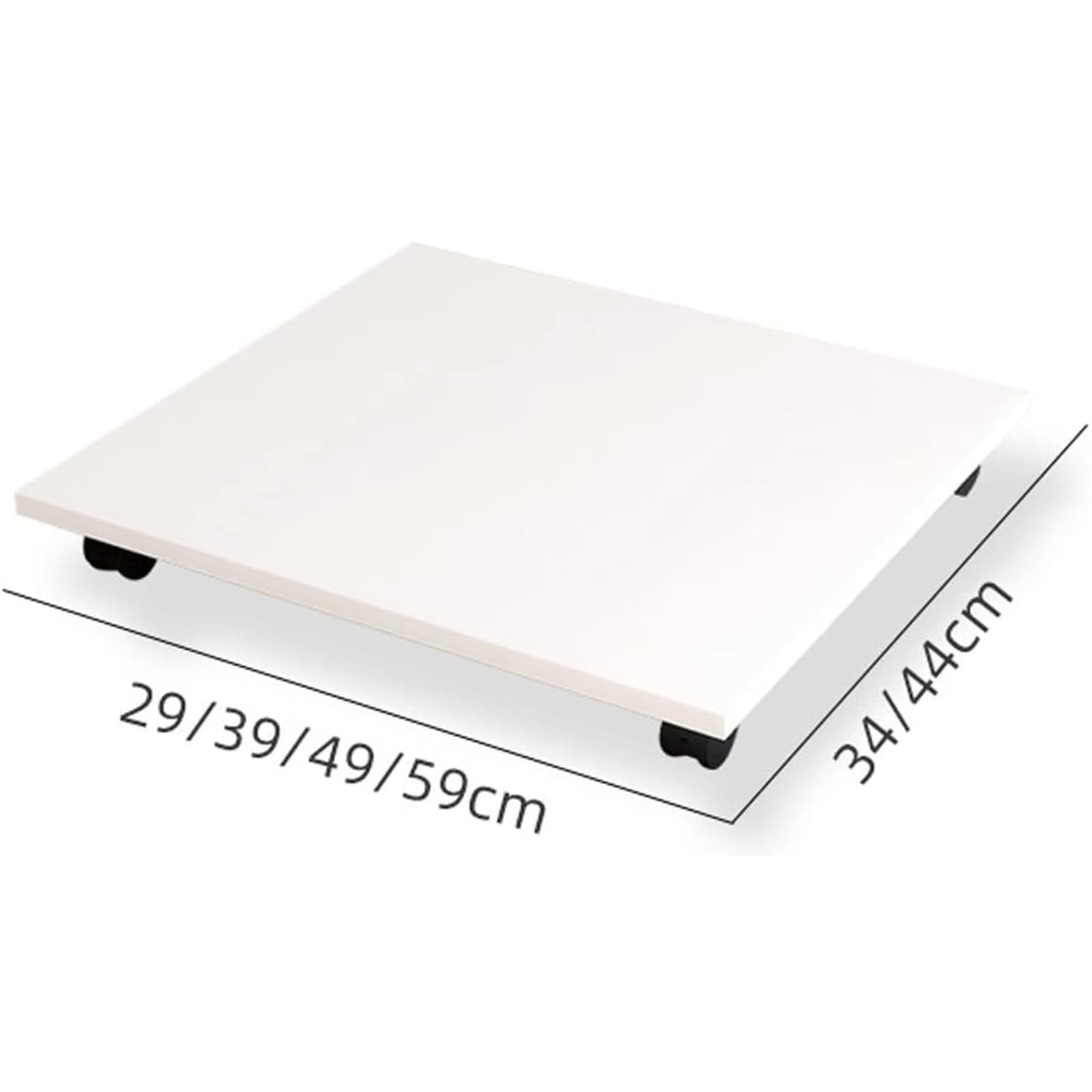 Mesa para Impresora con Ruedas, Soporte Móvil De Madera para Oficina Y Hogar, Carro Compacto Blanco para Fax, Estante Organizador(59 * 44 * 6.6cm)