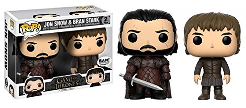 FunKo - Figura de Vinilo de Jon Nieve y BRAN Stark de Juego de Tronos Pop, 2 Paquetes, edición Limitada, 21497
