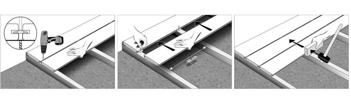 Gartenwelt Riegelsberger Terrassen-Befestigungsclip Cobra HYBRID Terrassenclips für WPC Dielen 8-18-Clip 90 Stück Set Terrassenbefestigung