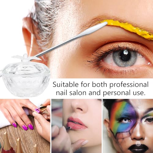 Conjunto 6 Vasos de Cristal para Manicura con Tapa miniatura 6