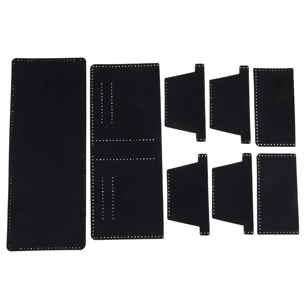 Adoorniequea 2 Set DIY Leder Geldbörse Kit Leder Rohlinge Set für die Herstellung von Bifold Wallet Dunkelgrün