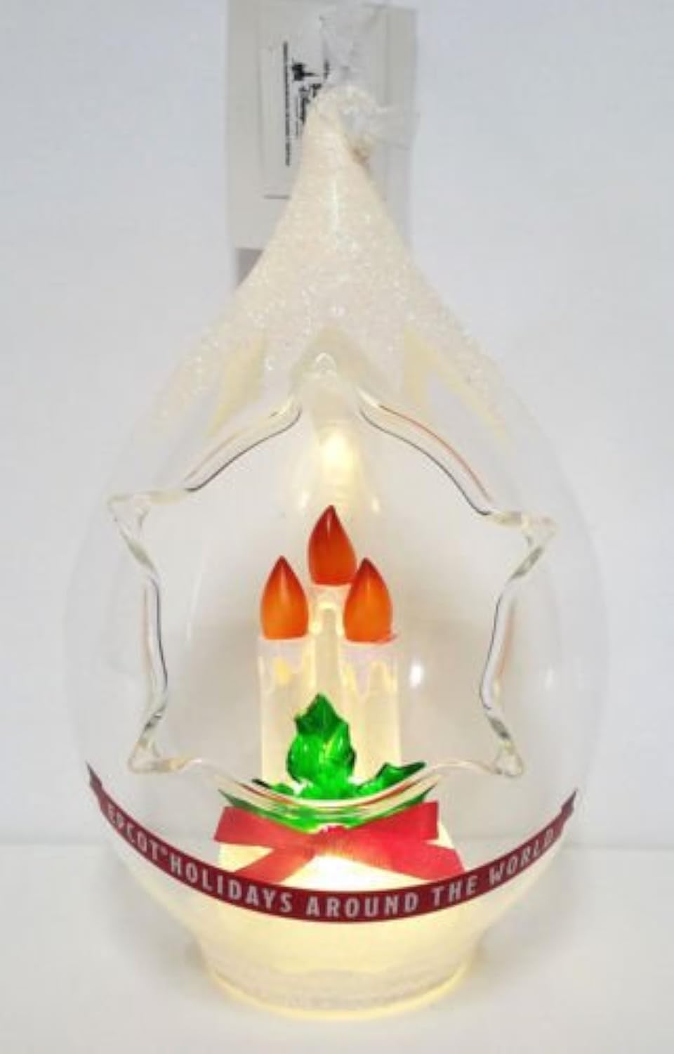 Ornement Disney Epcot Holidays Around the World lumineux suspension sapin Noël collection