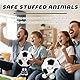 Hpbaggy Plüsch Fußball Spielzeug,Plüsch Football,25 cm Fußball Plüschtier Spielzeug,Plüschkissen Kinderzimmer Dekoration,Kissen Weich Flauschig Geschenk für Kinder,Fußballliebhaber Jungen Mädchen