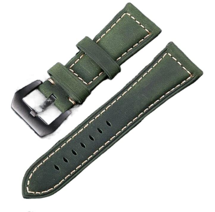 Bracelet Garmin D2 cuir véritable marron de remplacement pour boîtier de 26 mm