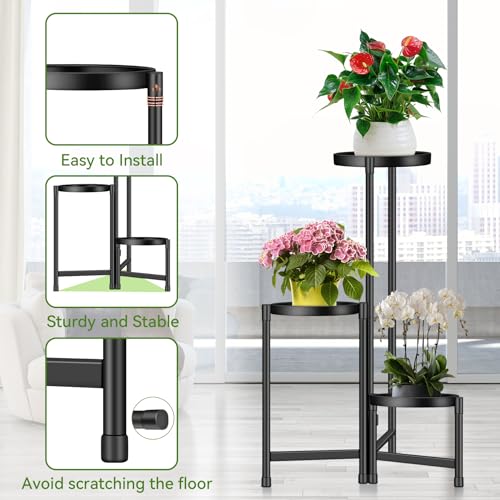 Qrrica TJ-1 3 Tier Metal Plant Stand thumb #2