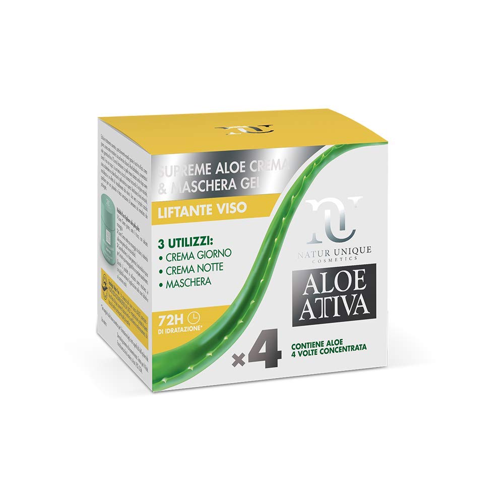 NATUR UNIQUE Supreme Aloe Crema & Maschera Gel Liftante Viso
