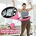 LHOTSE Smart Weighted Fit Hoop for Adults Weight Loss,Counting TIK tok Hoola Hoop Waist Trainer,Detachable & Size Adjustable 55