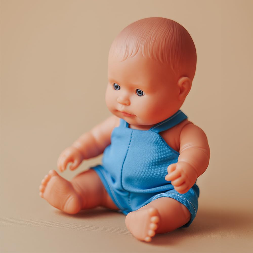 Miniland Baby Doll Caucasian Boy 21cm. Made in Spain with vanilla scent. Anatomically correct. My friends & Me collection - Image 3