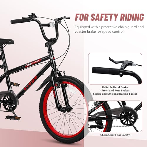 20 Inch Kids Bike BMX Style Boys Bike Ages 7-12, Lightweight